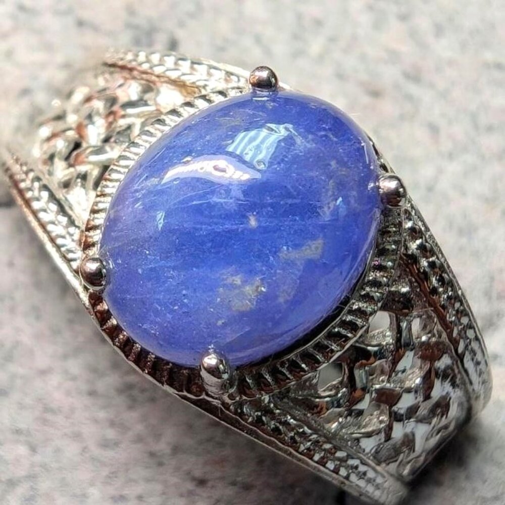 Silver Tanzanite 2Ct Ring